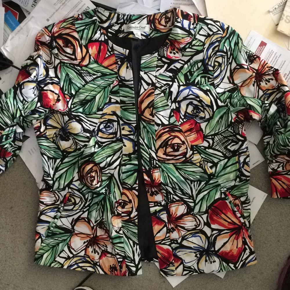 Coldwater Creek Colorful Jacket